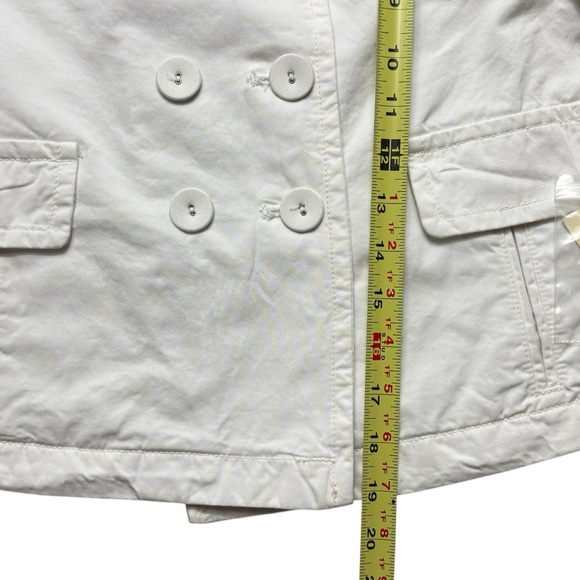 NILI LOTAN Cropped Cotton Ira Jacket Size 2 PFD Condensed 3/4 Sleeve Eggshell - Picture 9 of 13